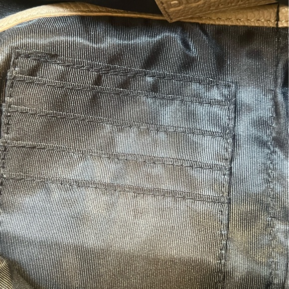 Duchamp London Tan Nylon Drawstring Computer Backpack - Picture 9 of 13